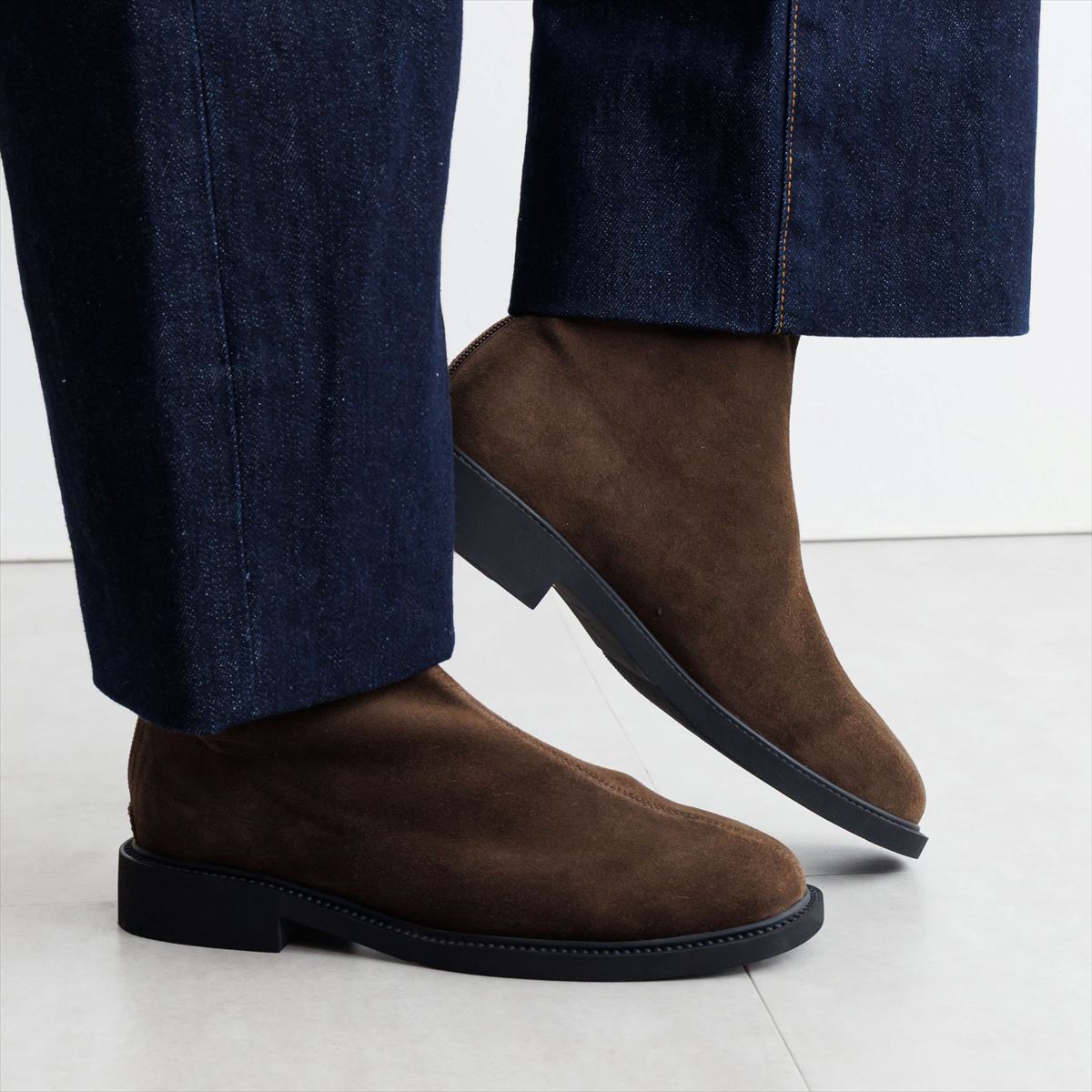 【25AW】ラウンドトゥストレッチブーツ/651422