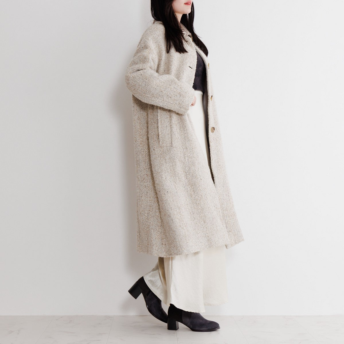 【SALE】チャンキーヒールストレッチブーツ/651423