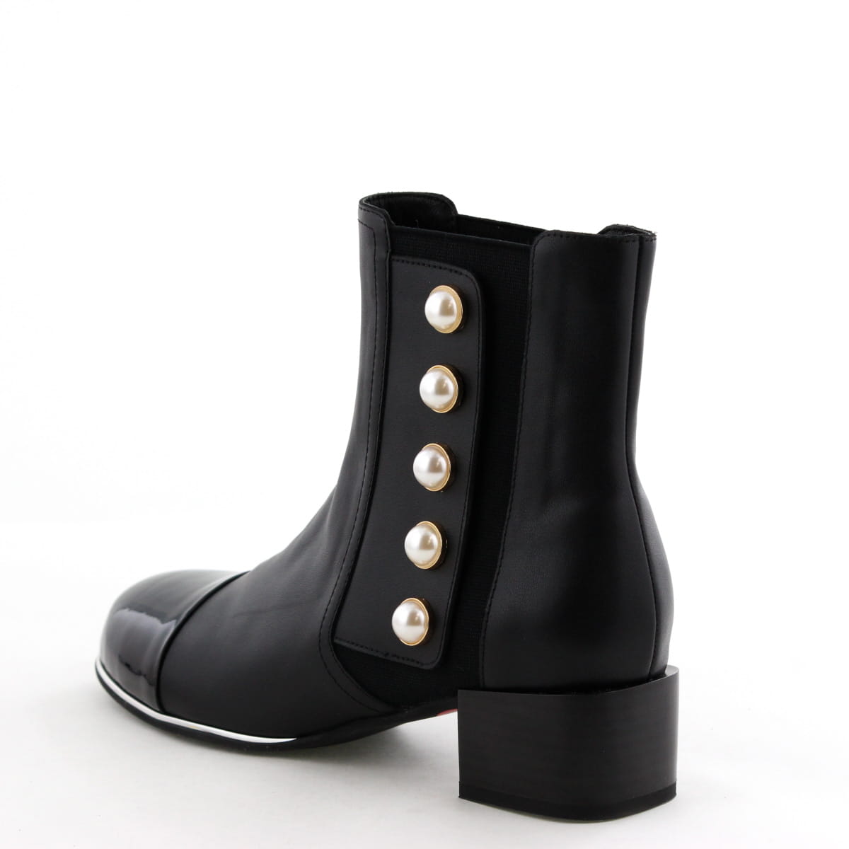 《予約/1月中旬入荷予定》【SALE】パールアクセントサイドゴアブーツ/651425
