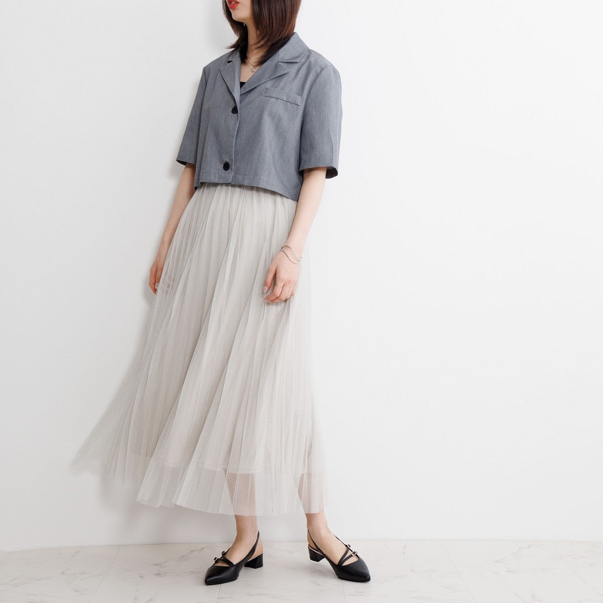【SALE】ダブルベルトスリングバックパンプス/651506