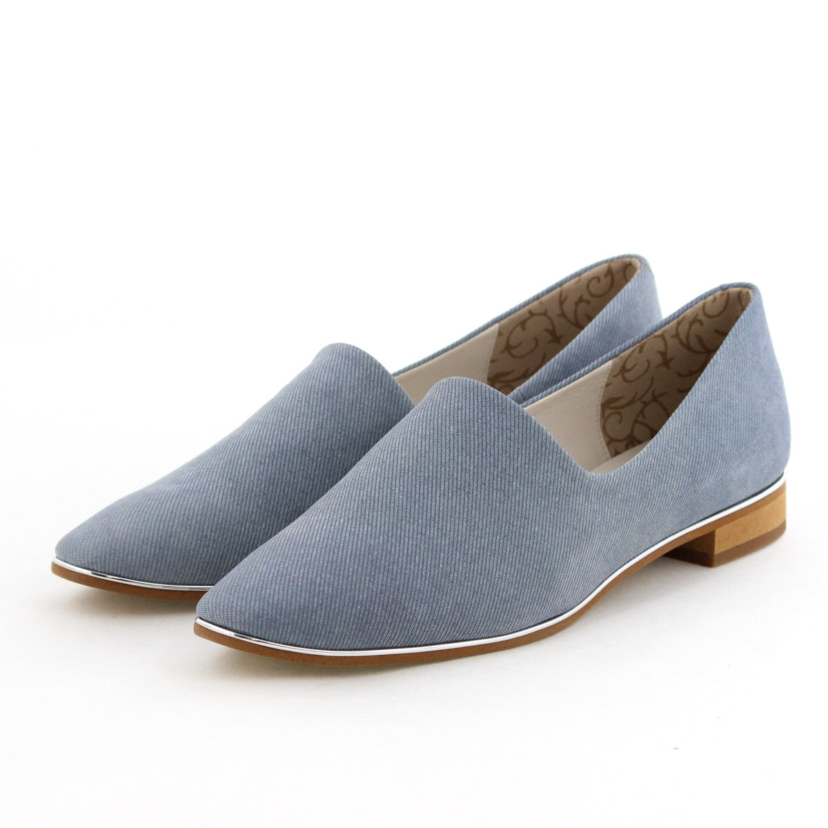 【26SS新色追加】メタルラインソフトレザーフラットパンプス/653101