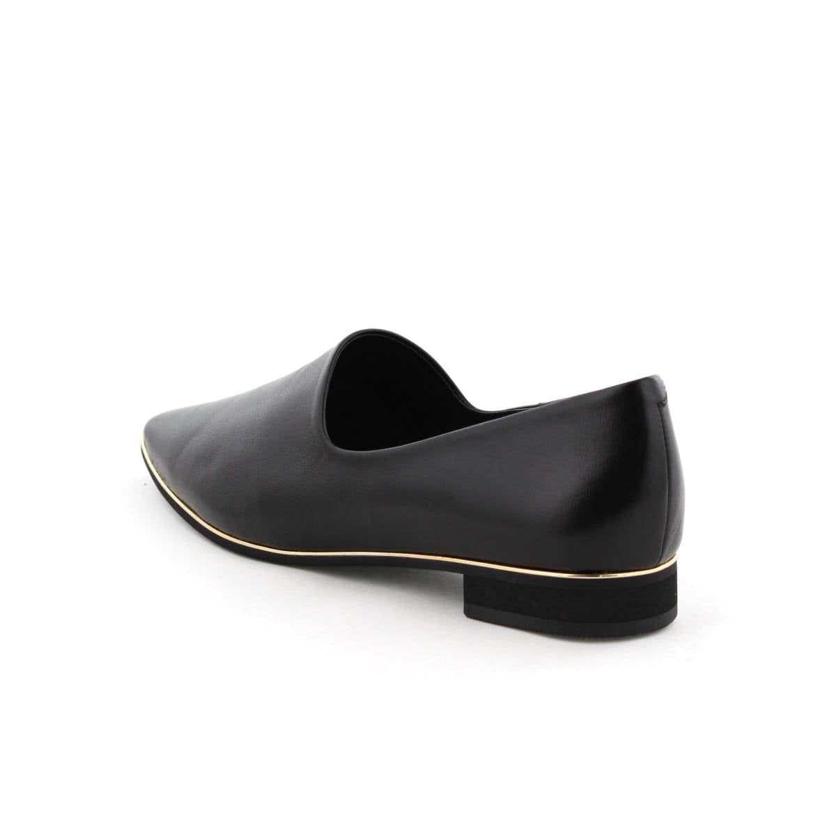 【26SS新色追加】メタルラインソフトレザーフラットパンプス/653101