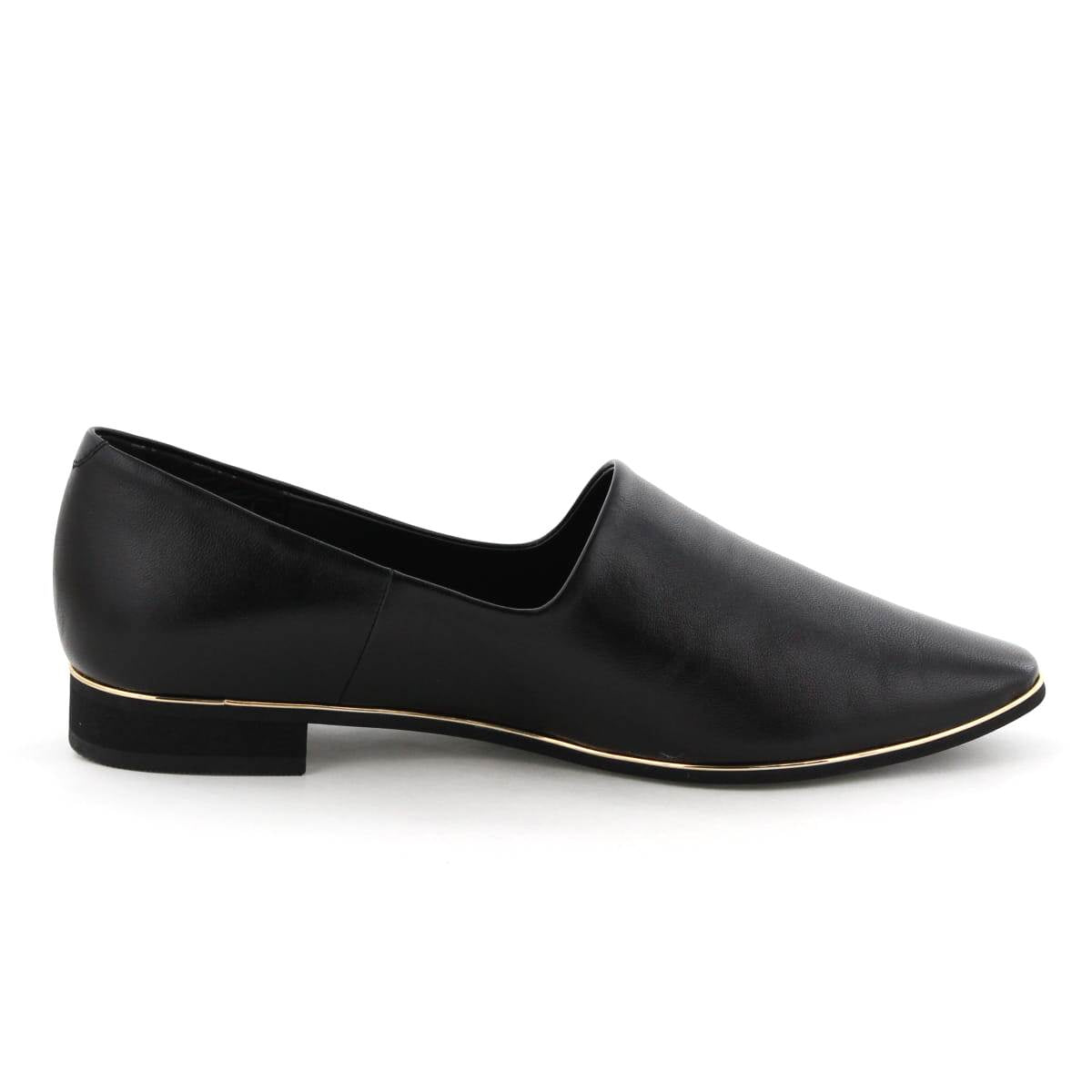 【26SS新色追加】メタルラインソフトレザーフラットパンプス/653101