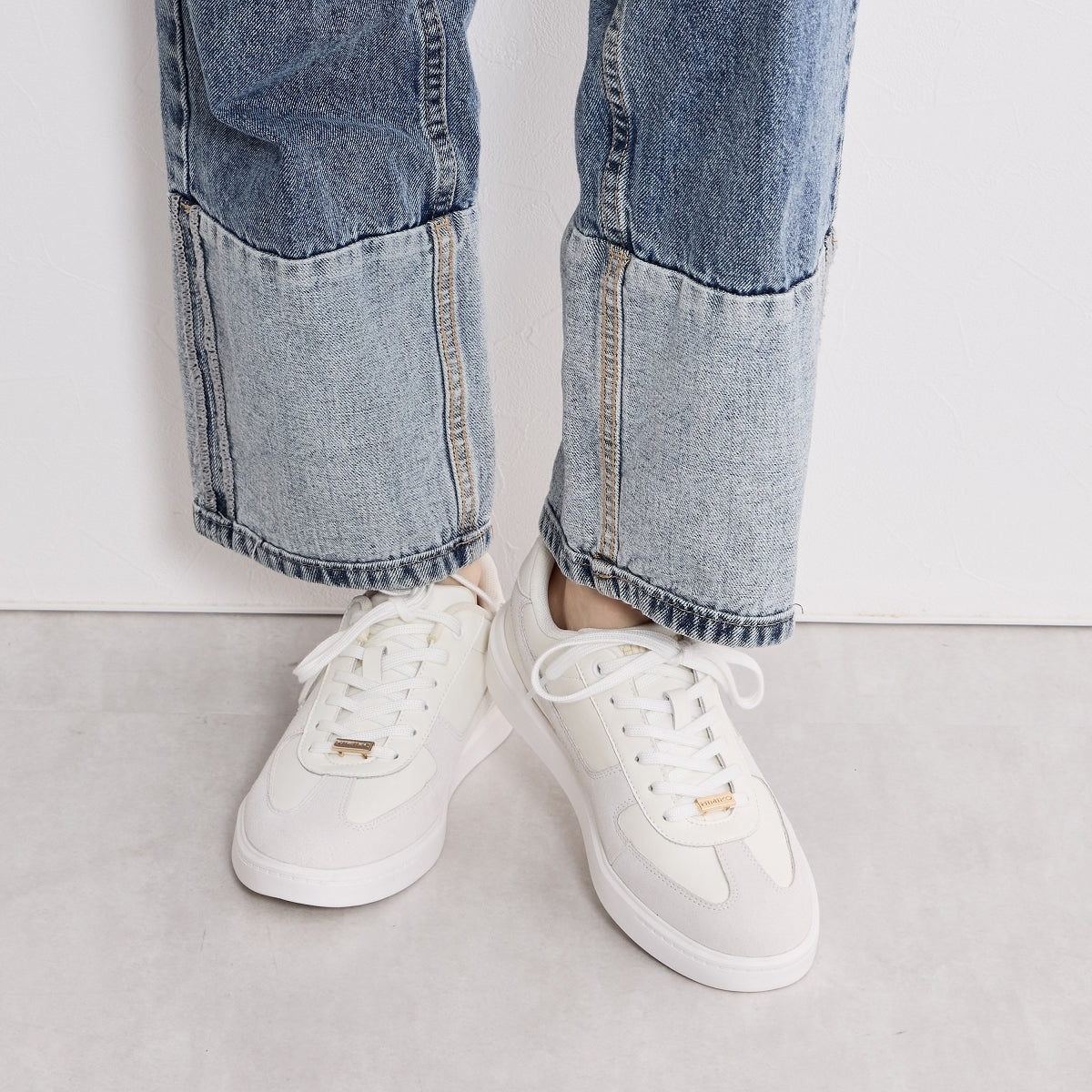 【25AW新色】スエードコンビコートソールスニーカー/657101