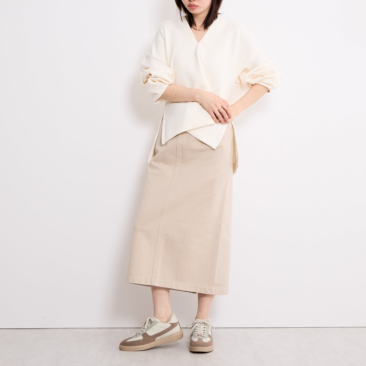 【25AW新色】スエードコンビコートソールスニーカー/657101