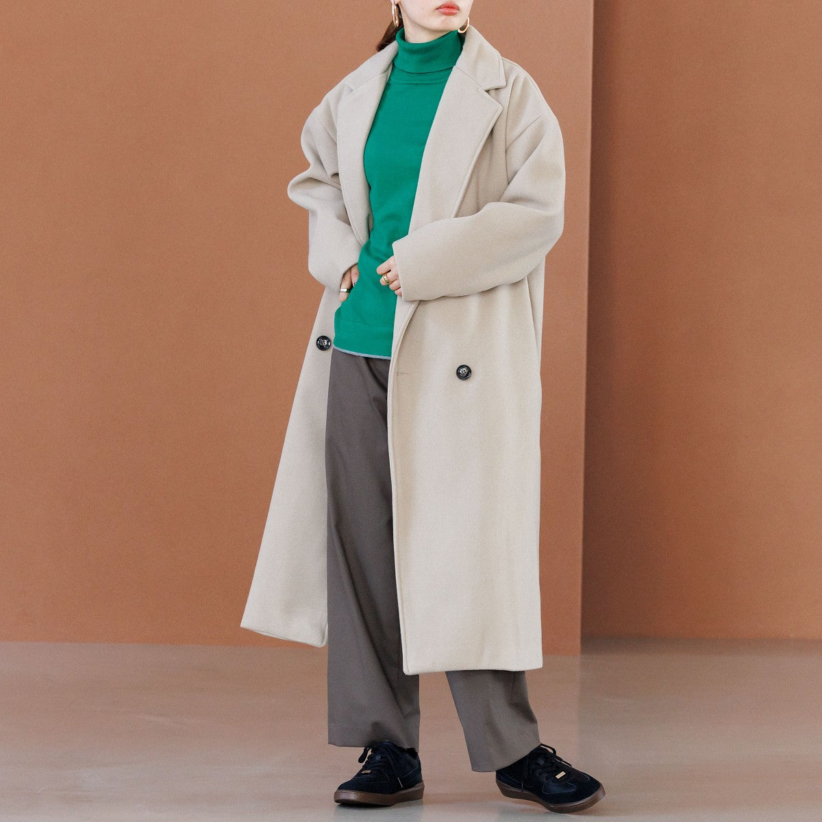 【25AW新色】スエードコンビコートソールスニーカー/657101