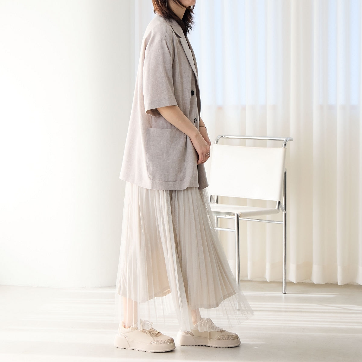 【25AW新色】厚底コートソールスニーカー/657102