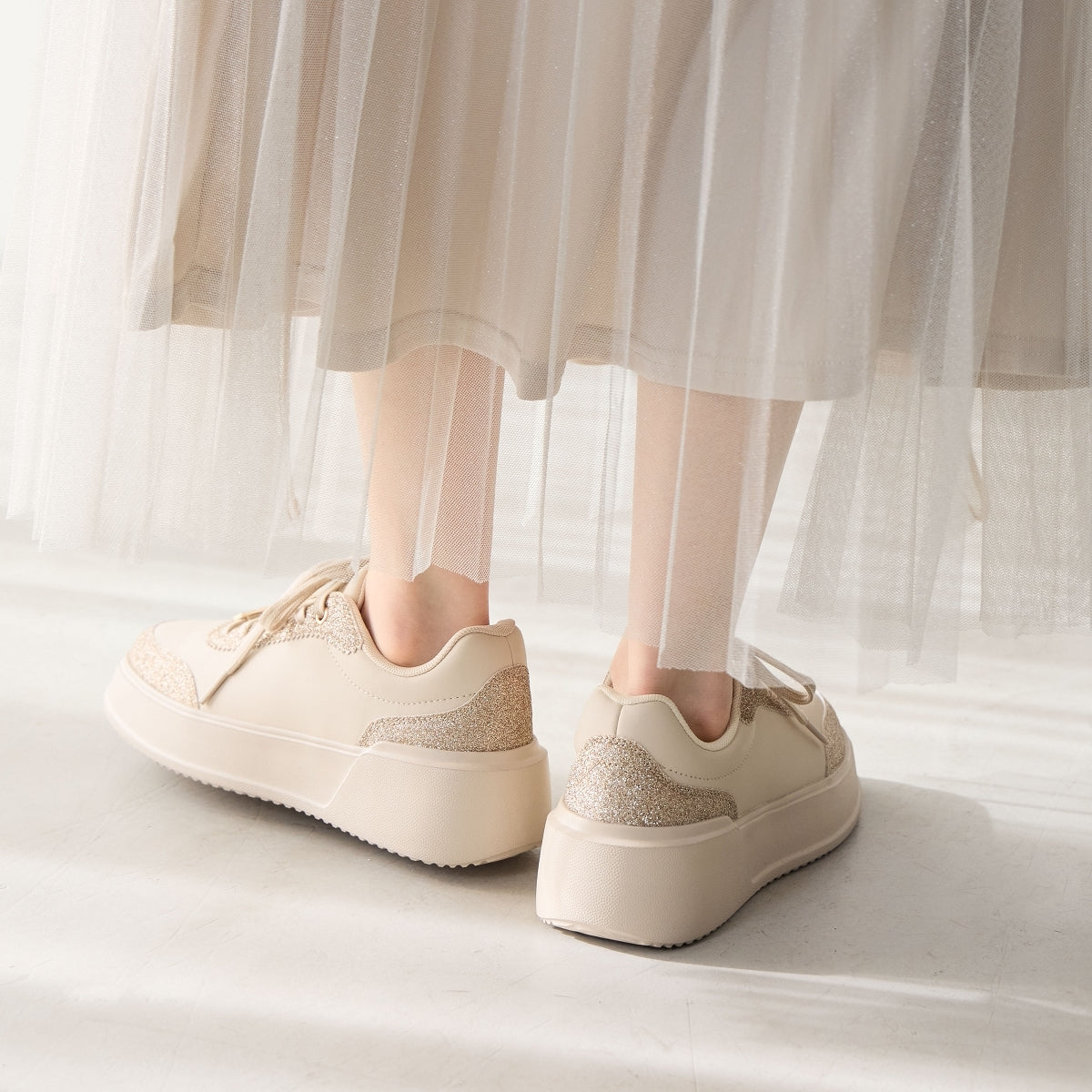 【25AW新色】厚底コートソールスニーカー/657102