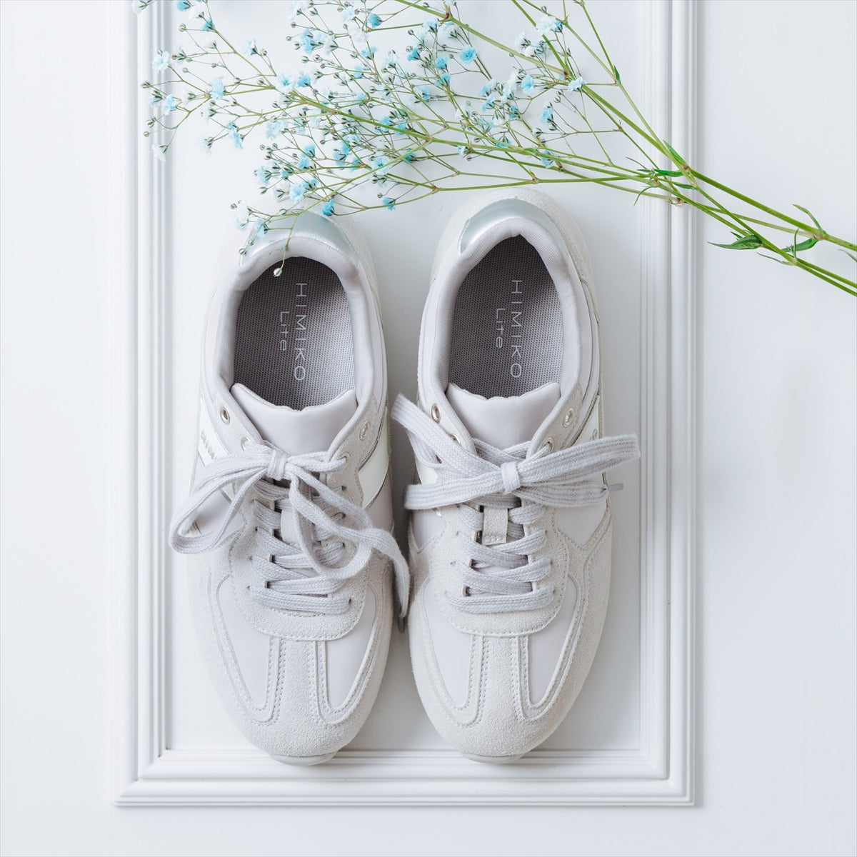 【26SS新色追加】フラットスエードコンビスニーカー/657302