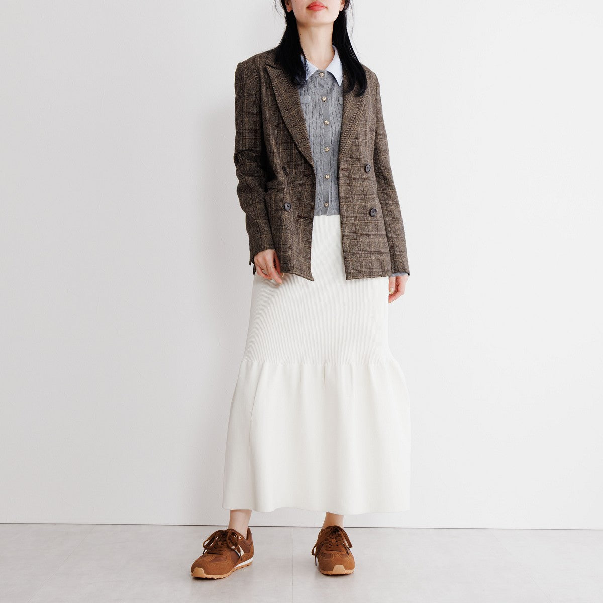 【25AW】フラットスエードコンビスニーカー/657302