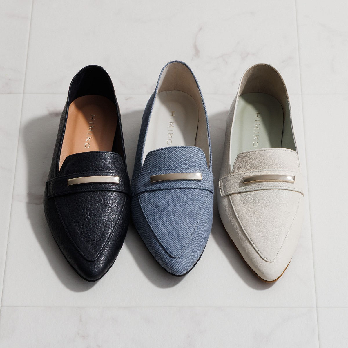 【26SS】メタルバーポインテッドローファー/661101