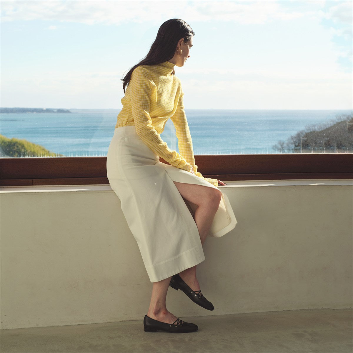 【26SS】クロスゴムフラットパンプス/661106