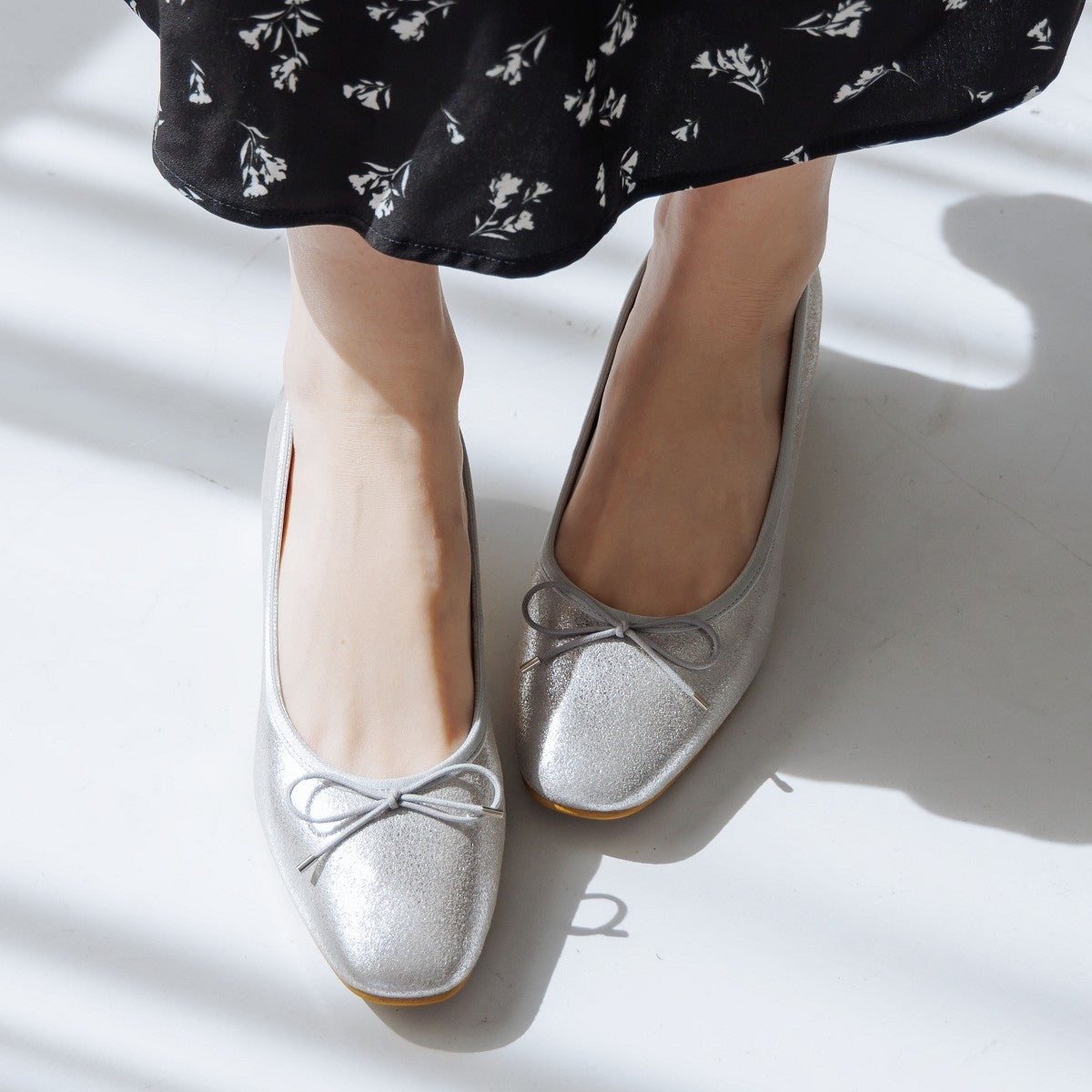 《予約/4月中旬入荷予定》4cmヒールバレエパンプス/661110