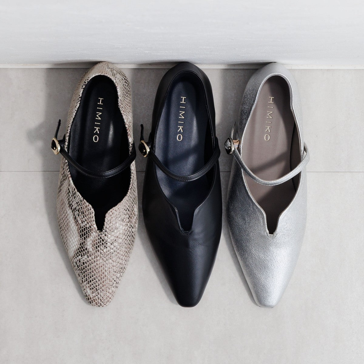 【26SS】ハイバンプストラップフラットシューズ/661112