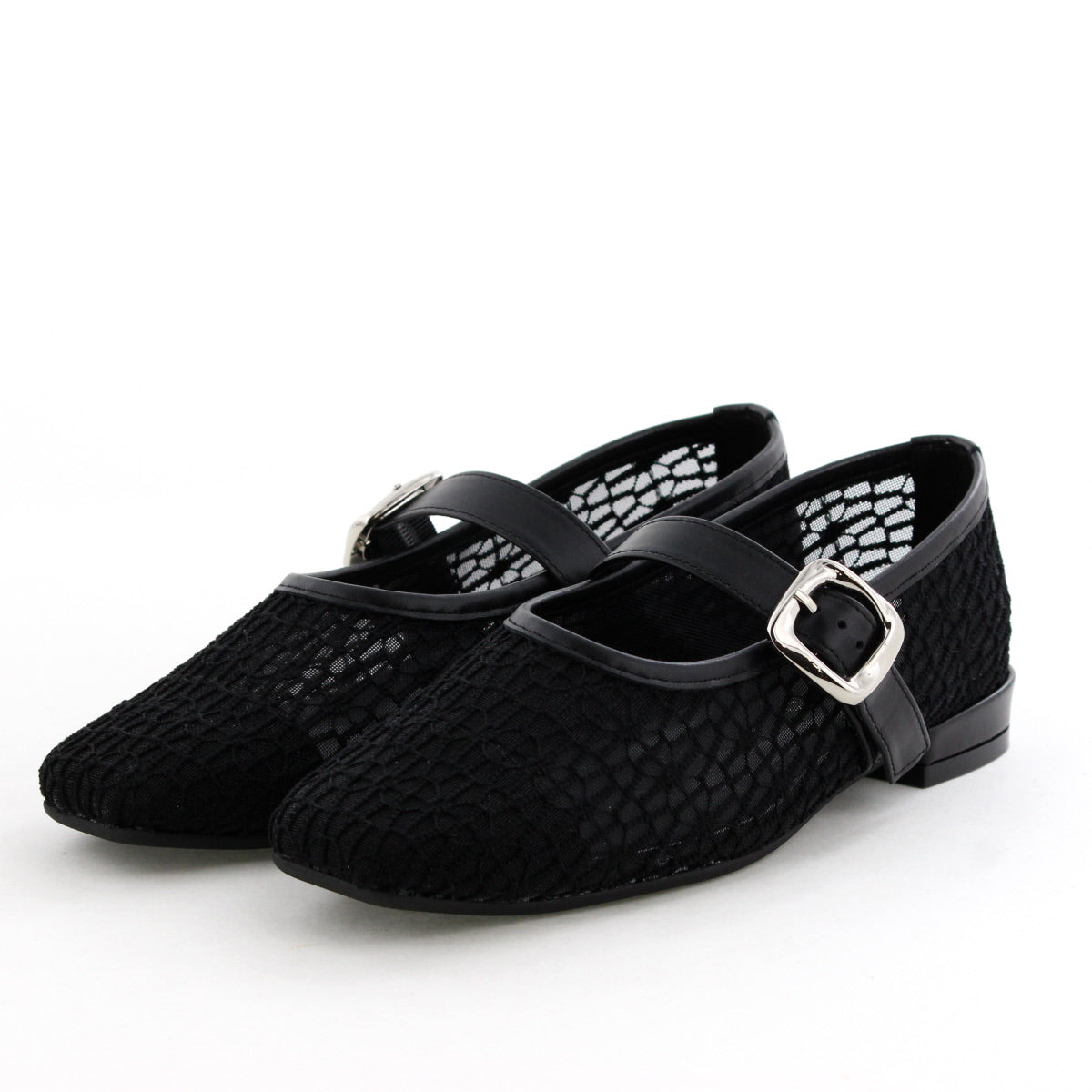 《26SS》チュールフラットメリージェーンパンプス/661115