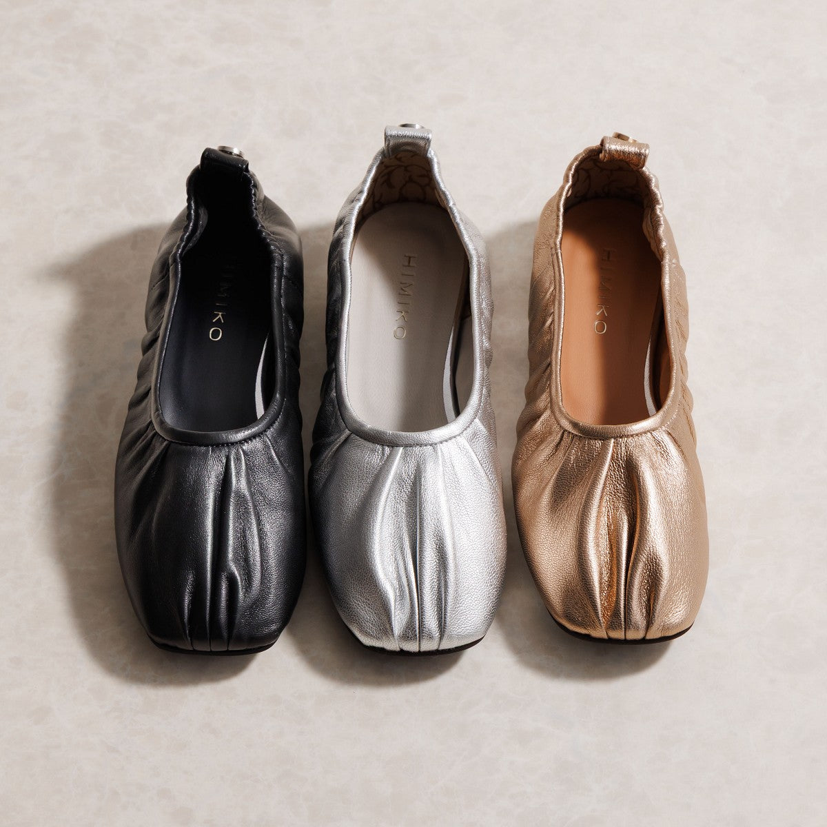 《予約/3月上旬入荷予定》ドレープデザインフラットパンプス/661116