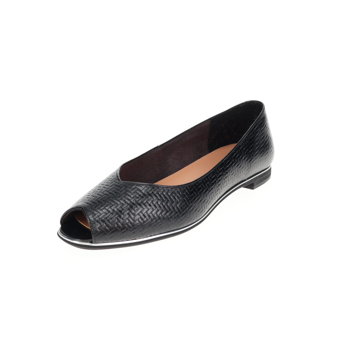 【26SS】ピープトゥフラットパンプス/661117