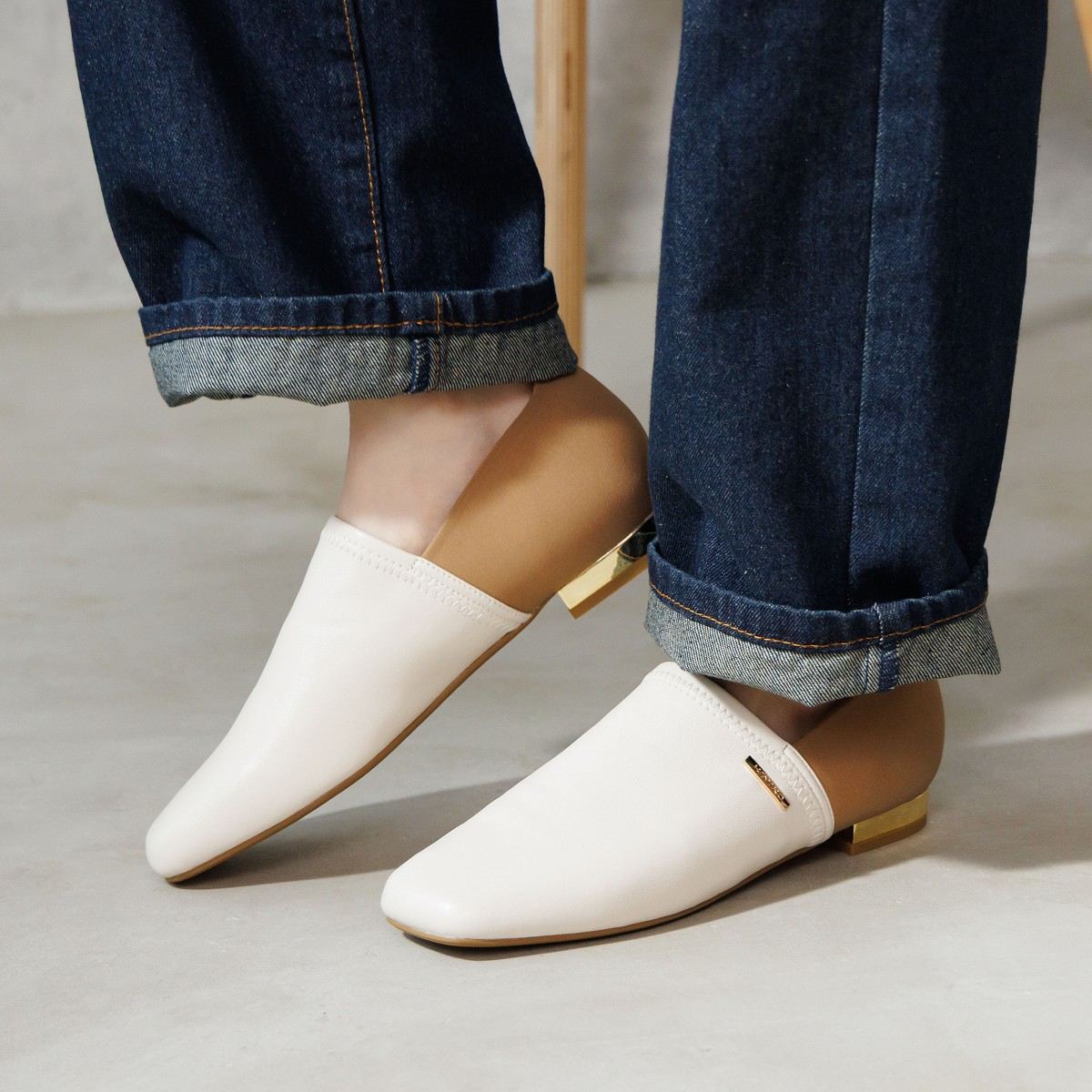 【先行販売】【瞬間フィット】ハンズフリーストレッチレザーパンプス/661118