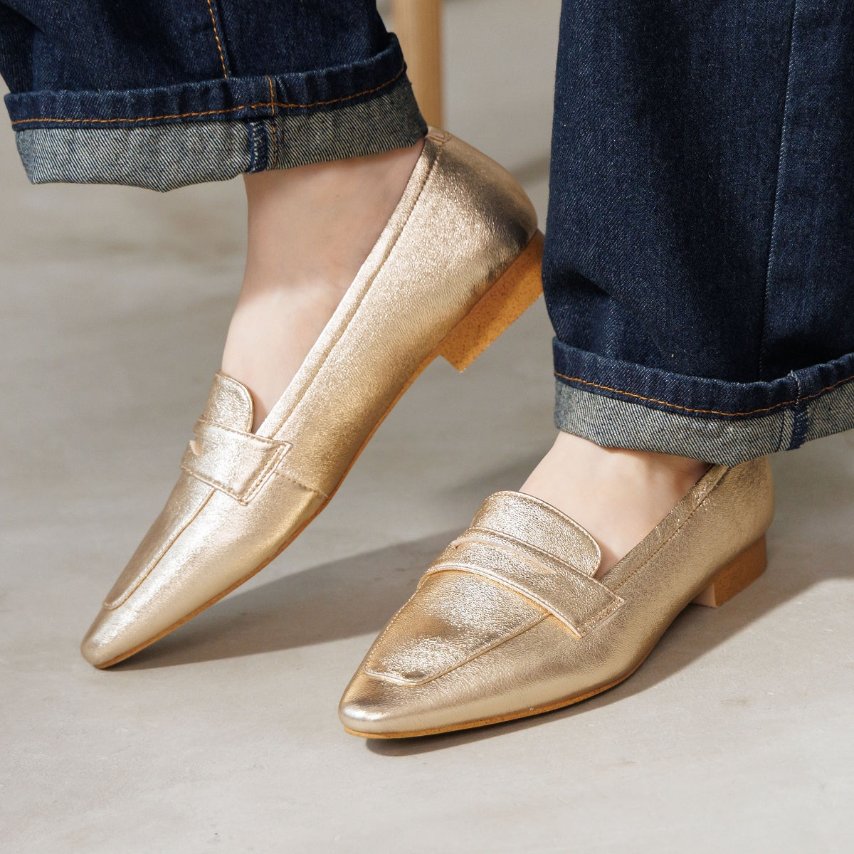 【26SS】ソフトポインテッドトゥローファー/661120