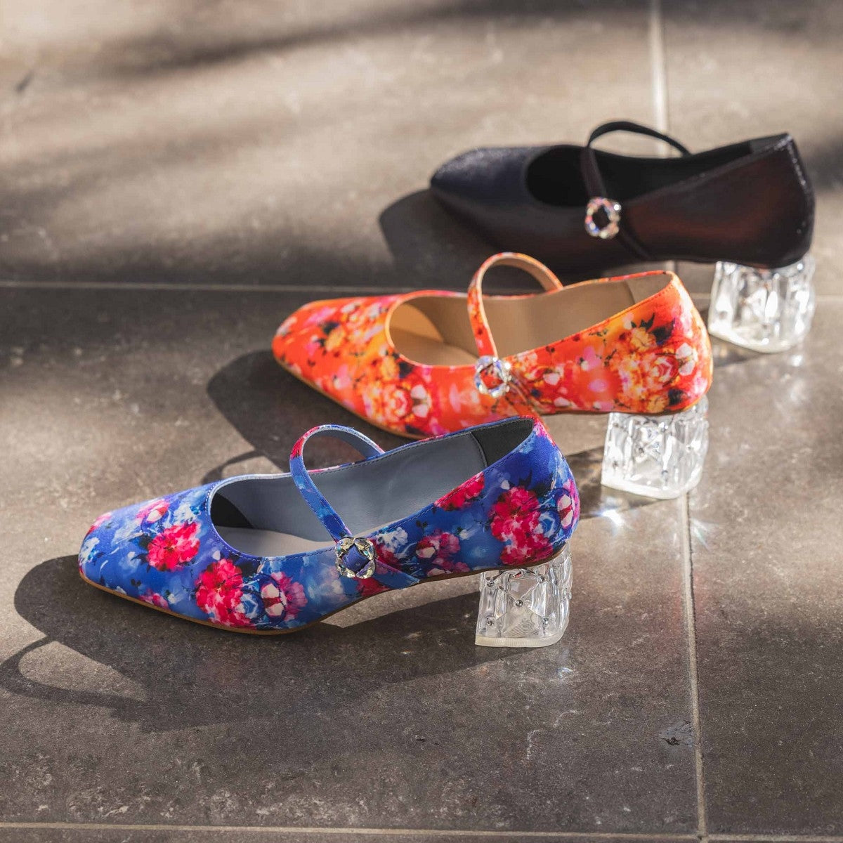 【オンラインショップ先行販売】HANAE MORI×HIMIKO クリアヒールメリージェーン/661128