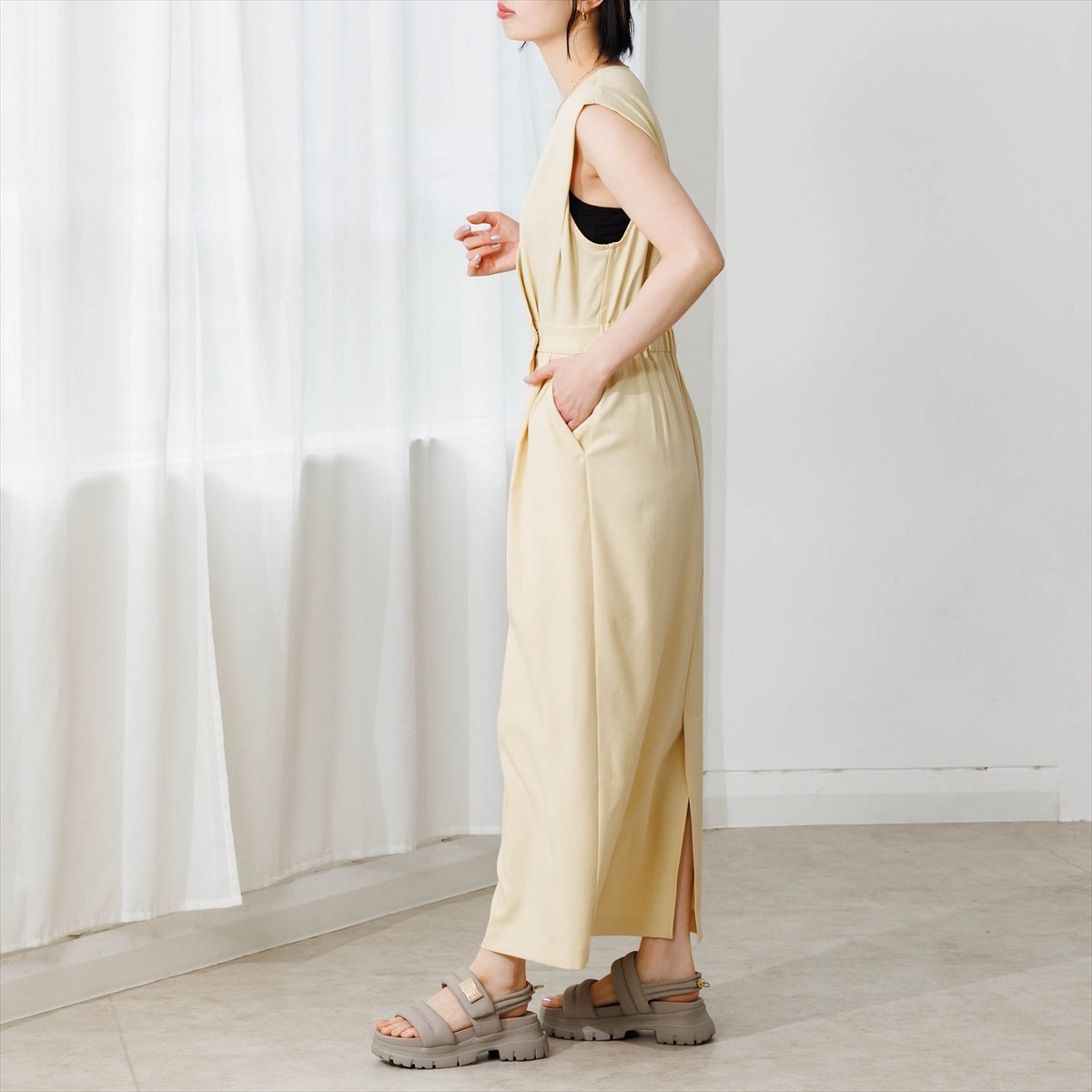 【26SS/再入荷】厚底パデットサンダル/661201