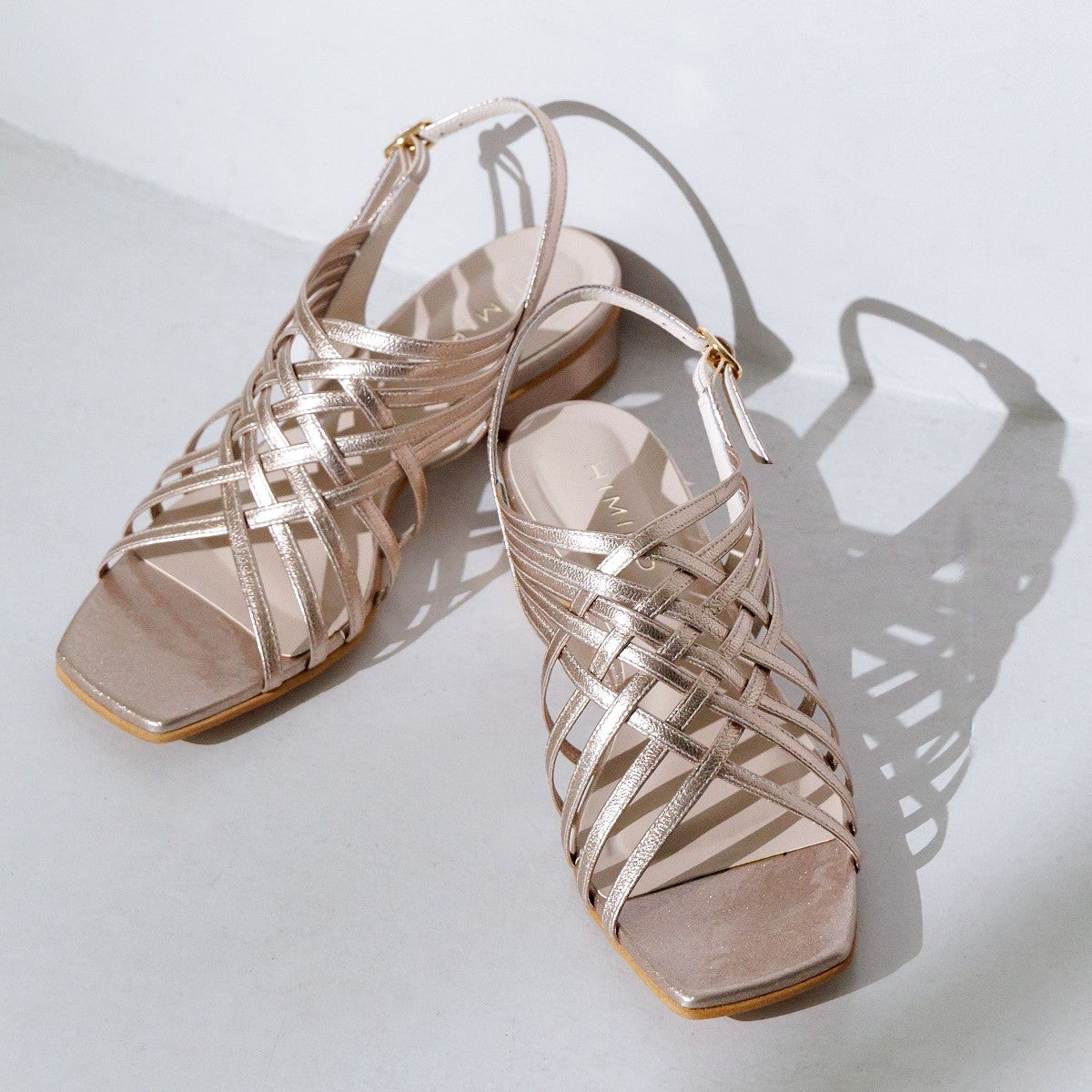 【26SS】ケージストラッピーローヒールサンダル/661202