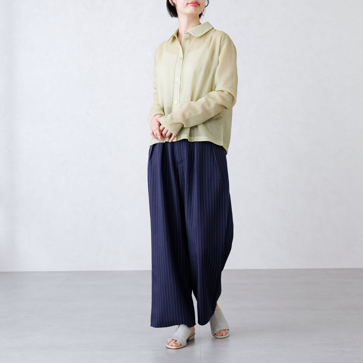 《予約/5月中旬入荷予定》ローヒールストレッチミュール/661216