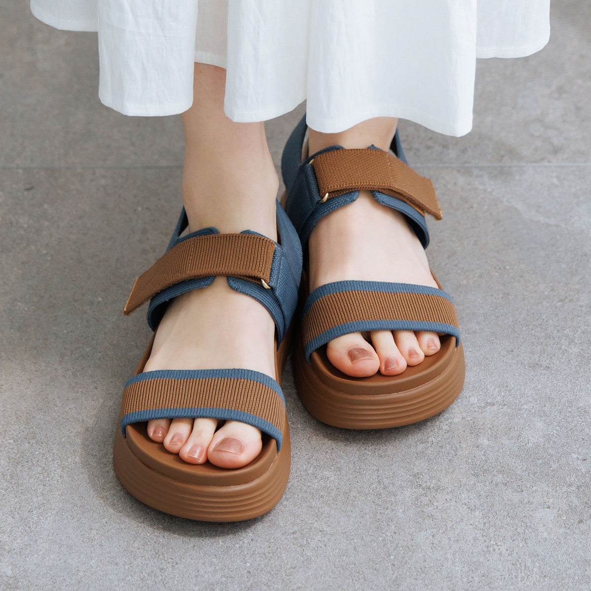 《予約/5月中旬入荷予定》ニットベルトスポーツサンダル/661225