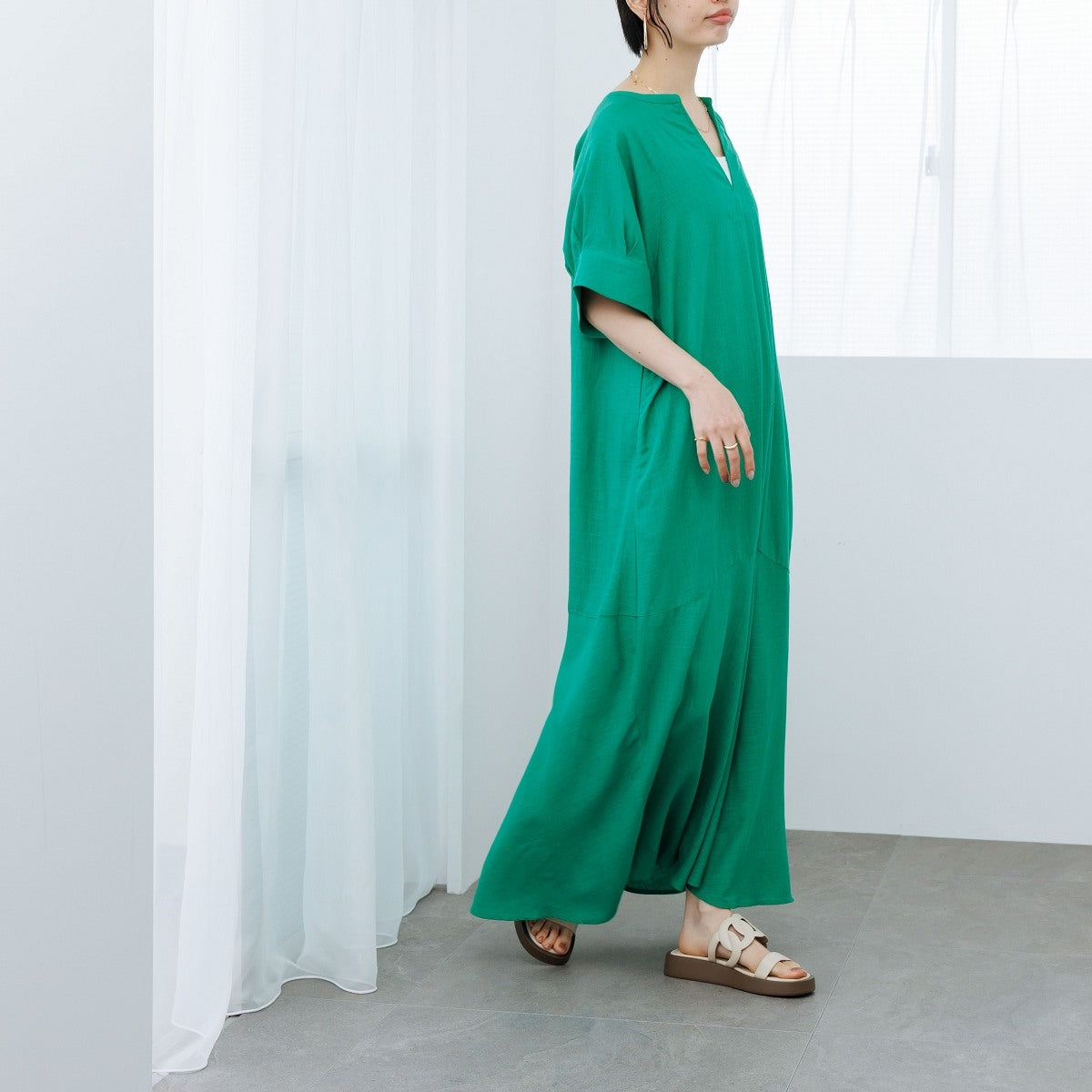 【SALE】【26SS】カットワークトラックソールサンダル/661234