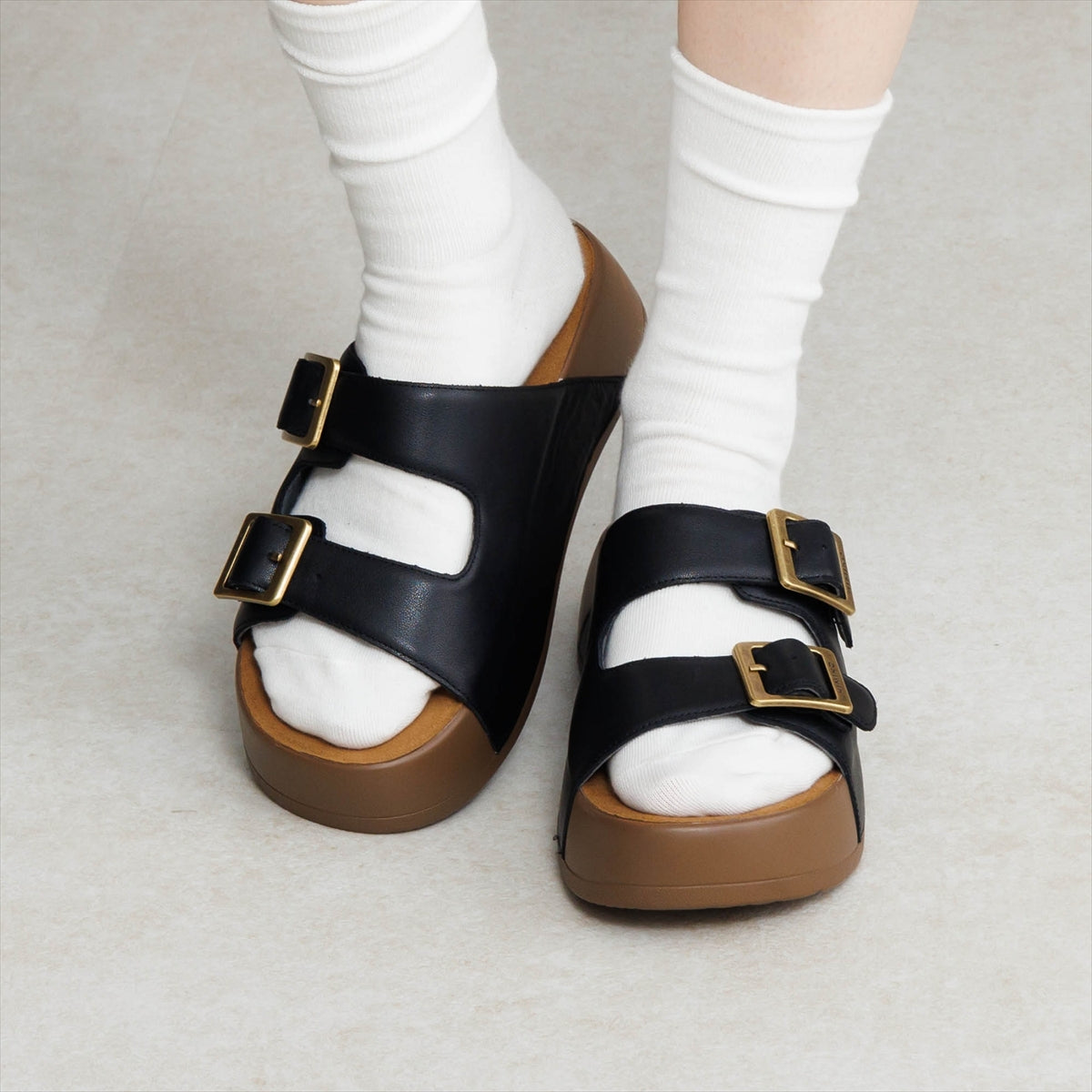 【SALE】【26SS/WEB限定デザイン】ダブルバックルサンダル/661253