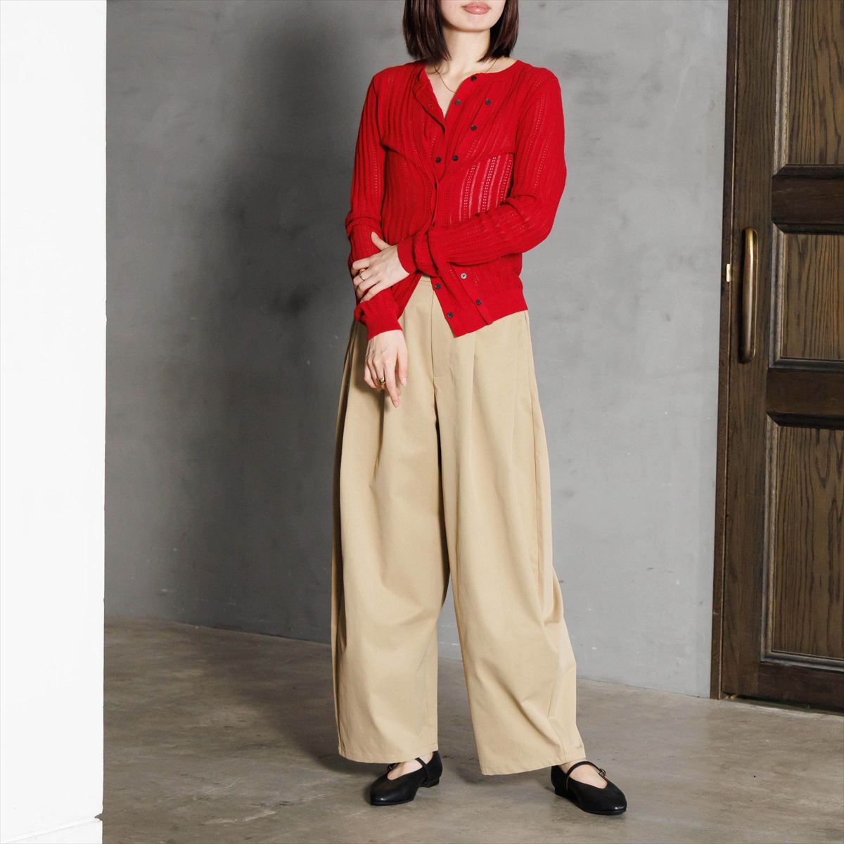 【26AW】メリージェーンフラットパンプス/661317
