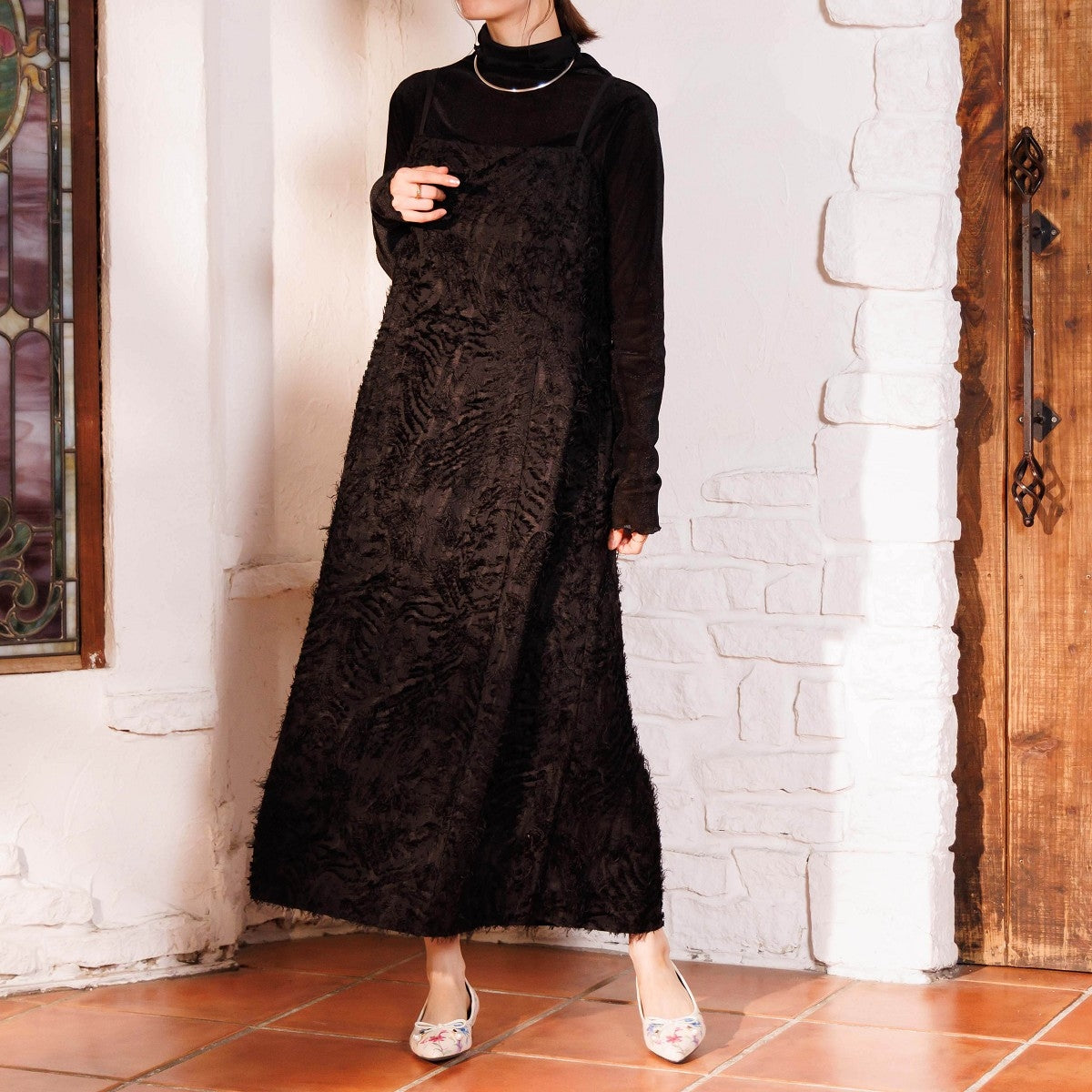【26AW】HANAEMORI×HIMIKO パールリボンバレエパンプス/661334