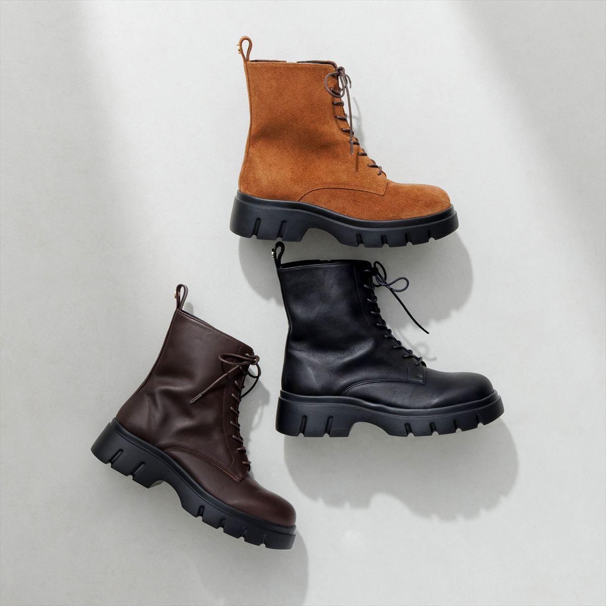 【26AW】スニーカーソールレースアップブーツ/661406