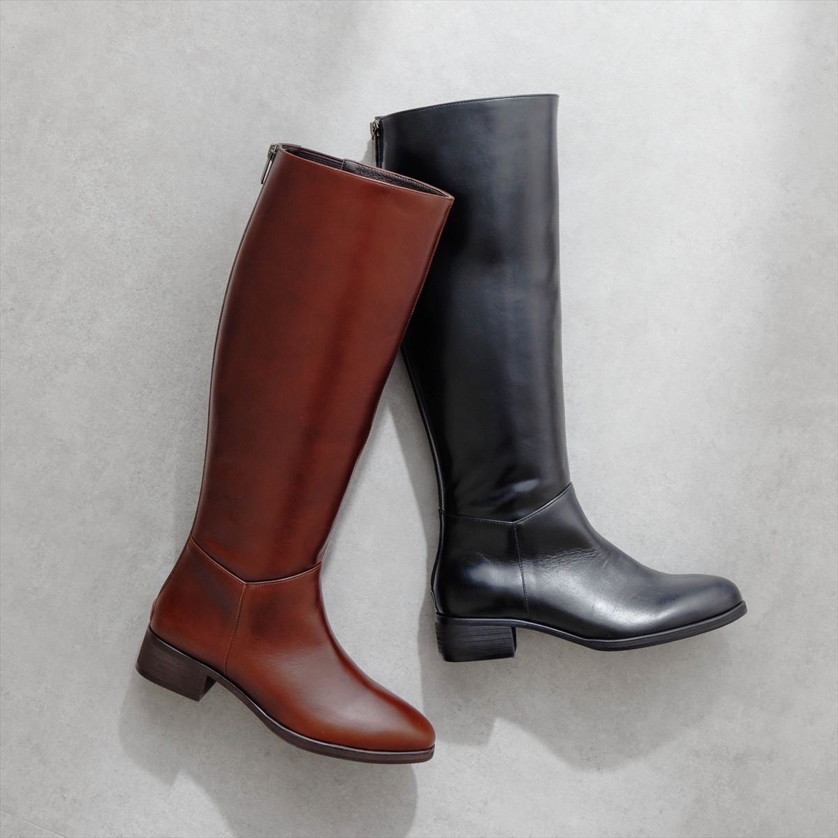 《予約/10月中旬入荷予定》【26AW】バックファスナーロングブーツ/661419