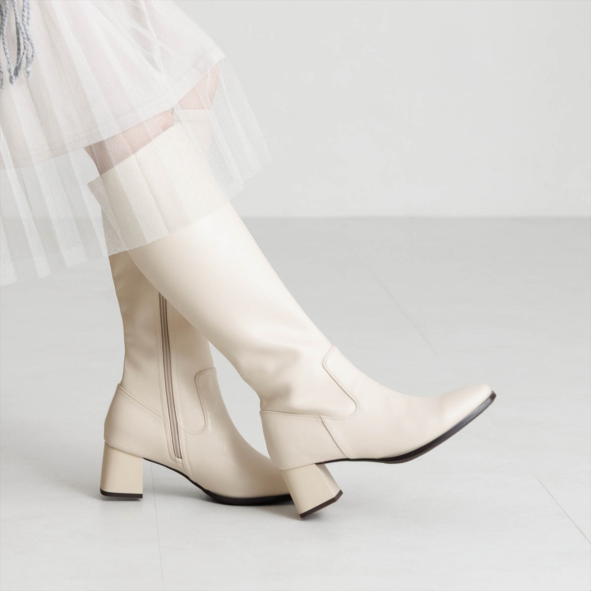 《予約/12月上旬入荷予定》【26AW】美脚ストレッチロングブーツ/661424