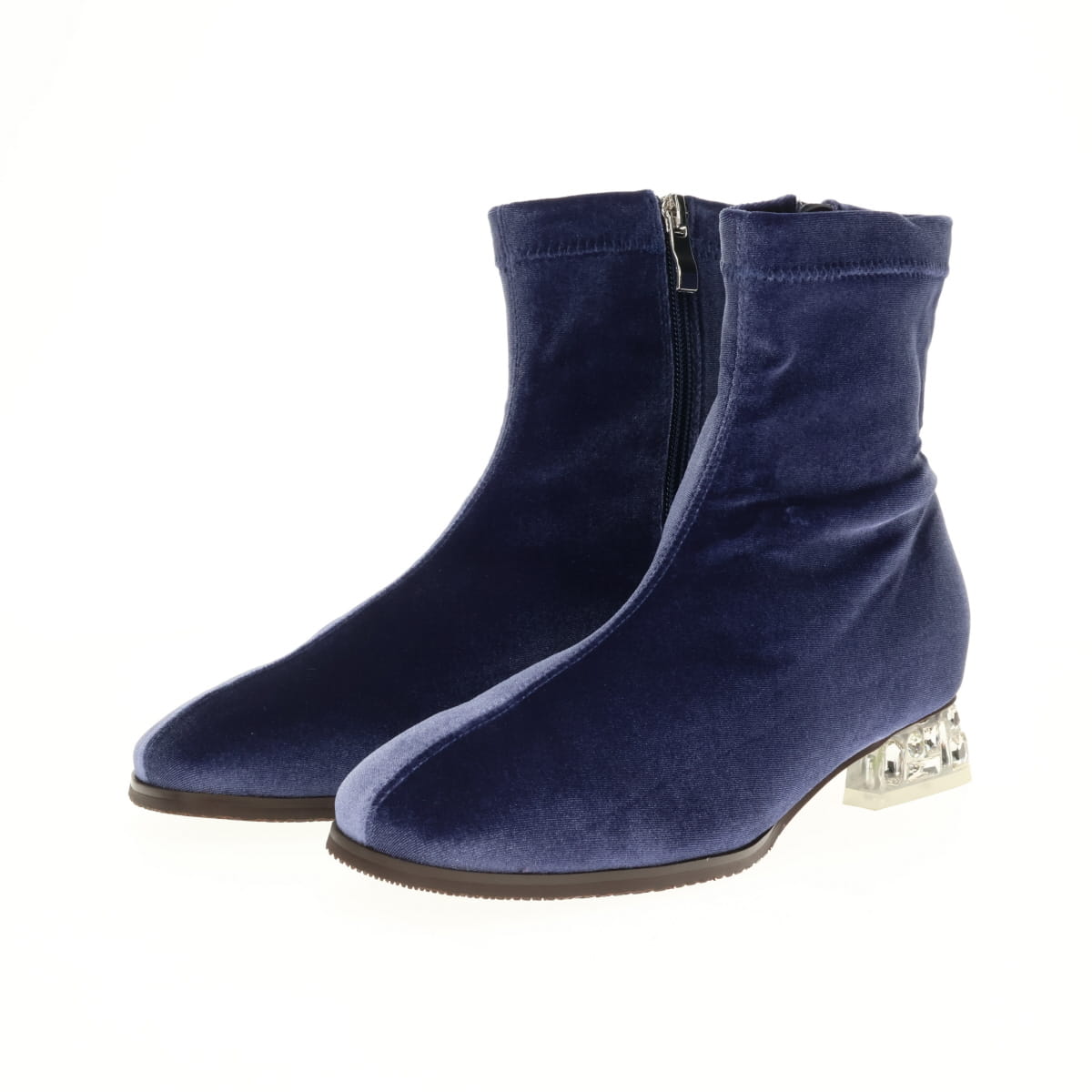 《予約/10月中旬入荷予定》【26AW】HANAEMORI×HIMIKO ビジューヒールストレッチブーツ/661425