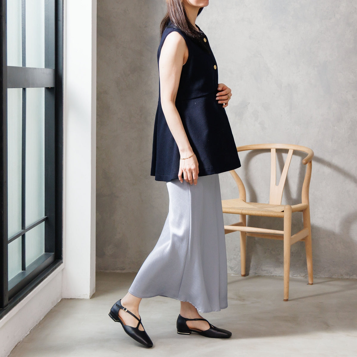 【26SS】クロスベルトセパレートパンプス/661503