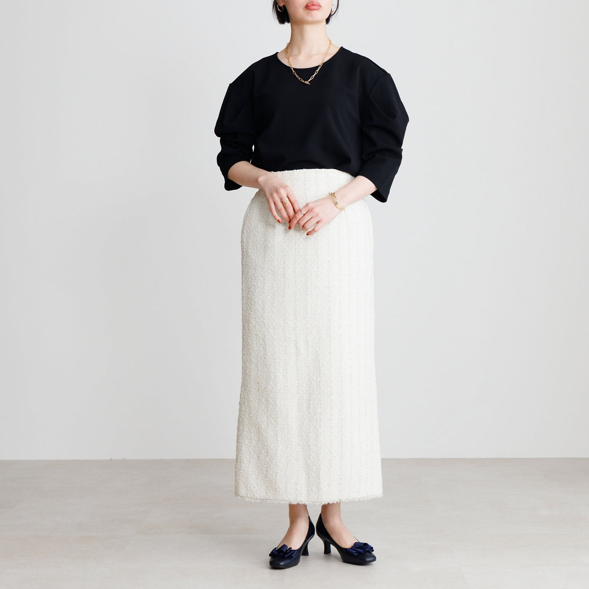 【26SS】リボンモチーフパンプス/663101