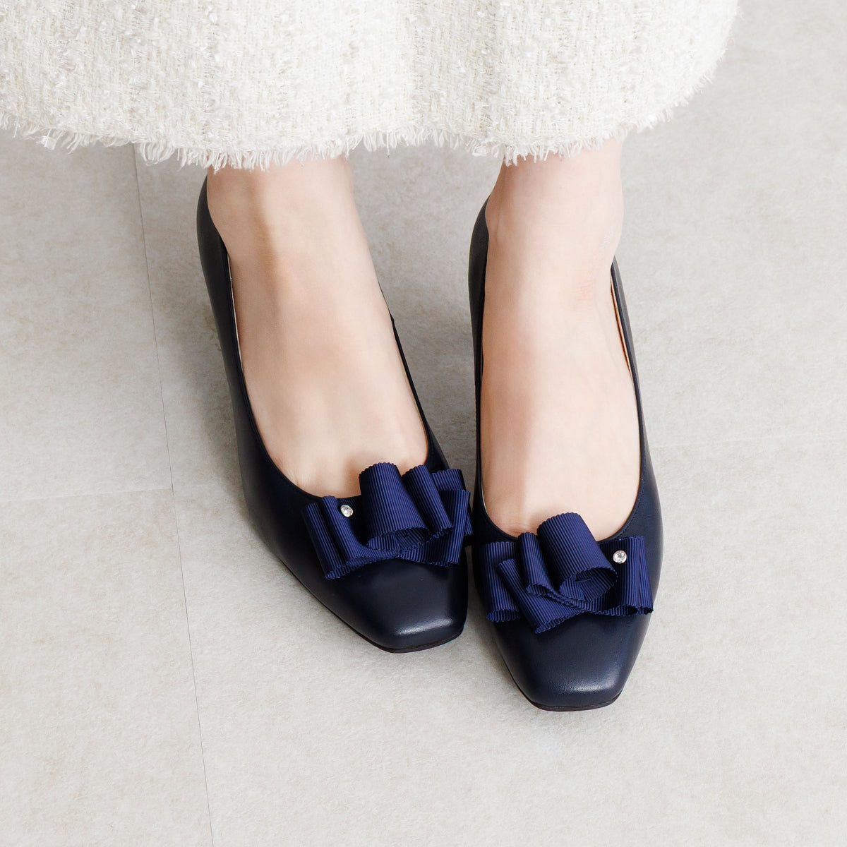 【26SS】リボンモチーフパンプス/663101