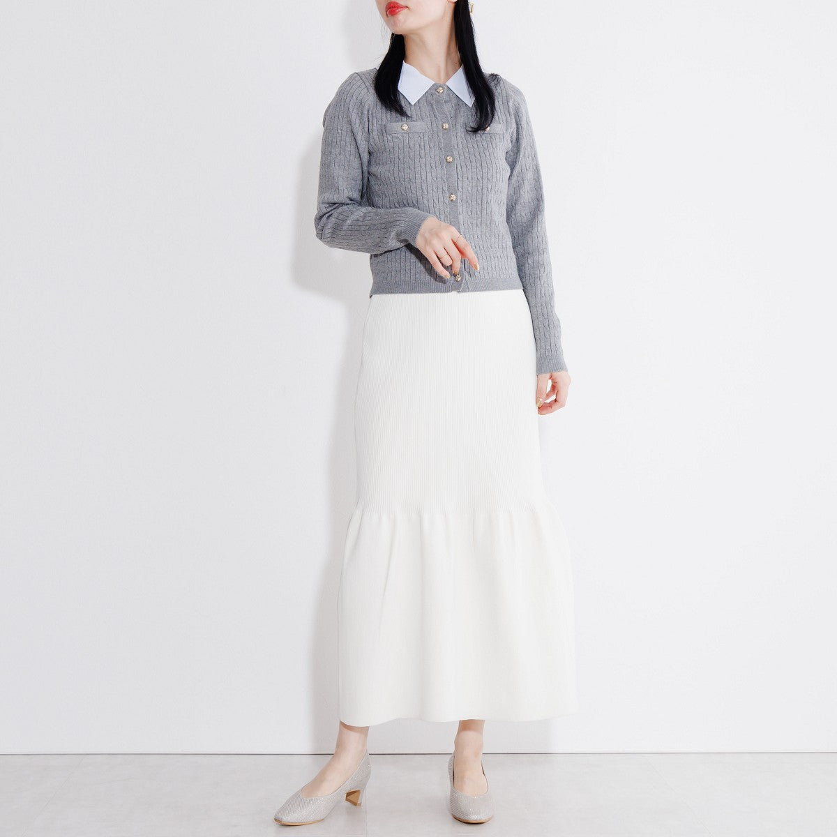 【26SS】ソフトスクエアトゥプレーンパンプス/663102