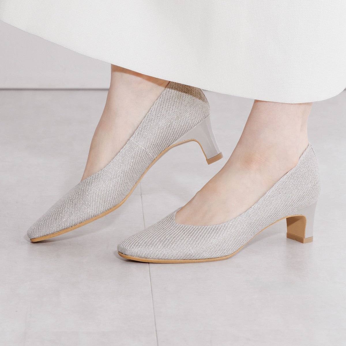 【26SS】ソフトスクエアトゥプレーンパンプス/663102