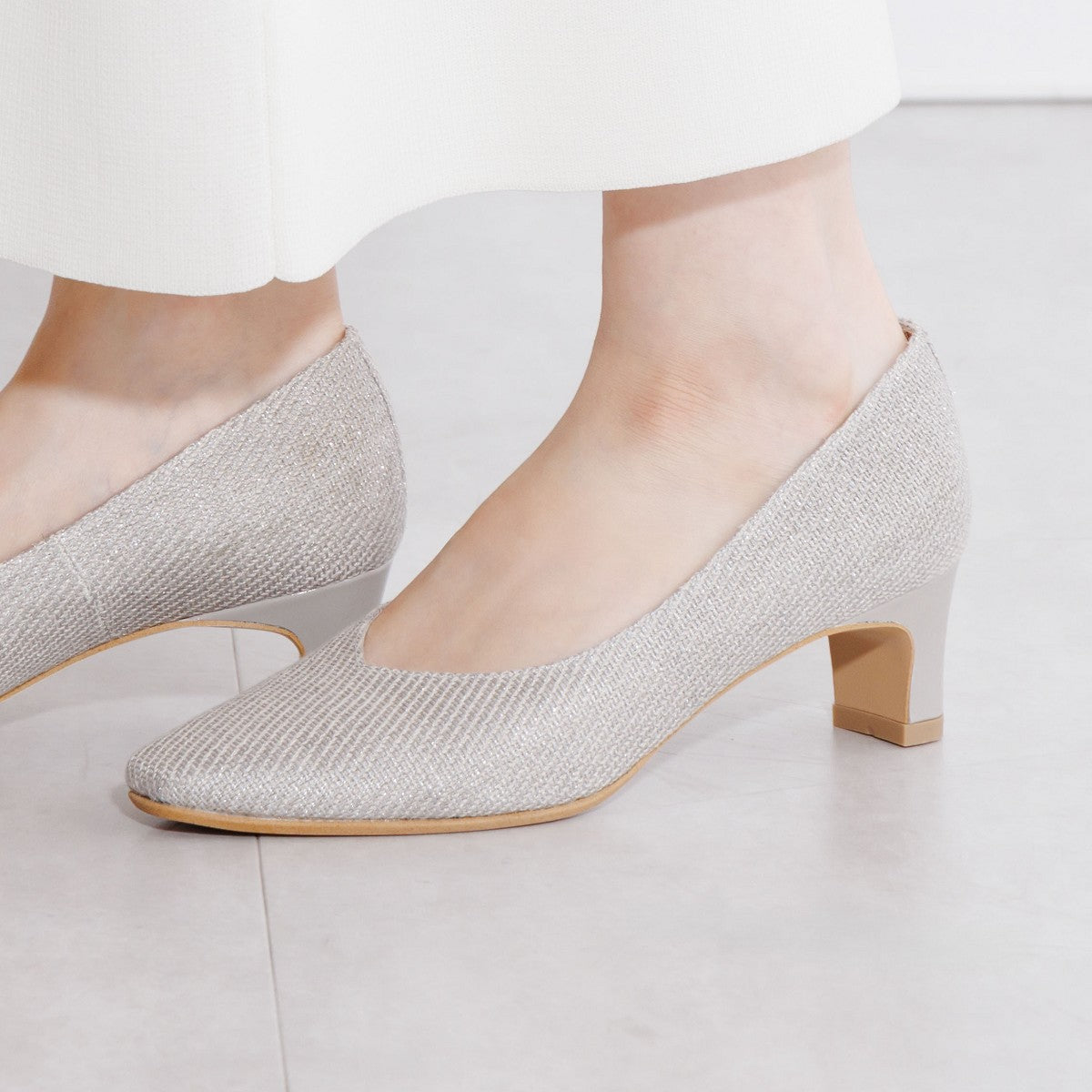 【26SS】ソフトスクエアトゥプレーンパンプス/663102