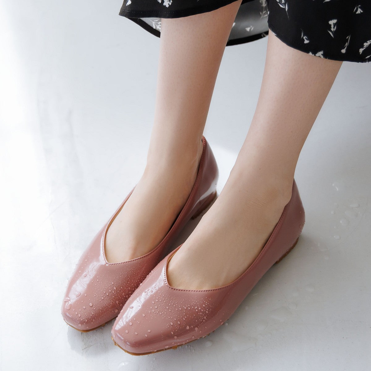 レインスクエアパンプス/664103