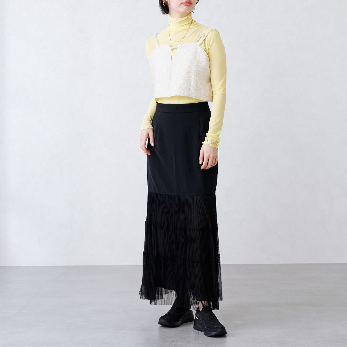 【26SS】ニットヒールアップスニーカー/667101