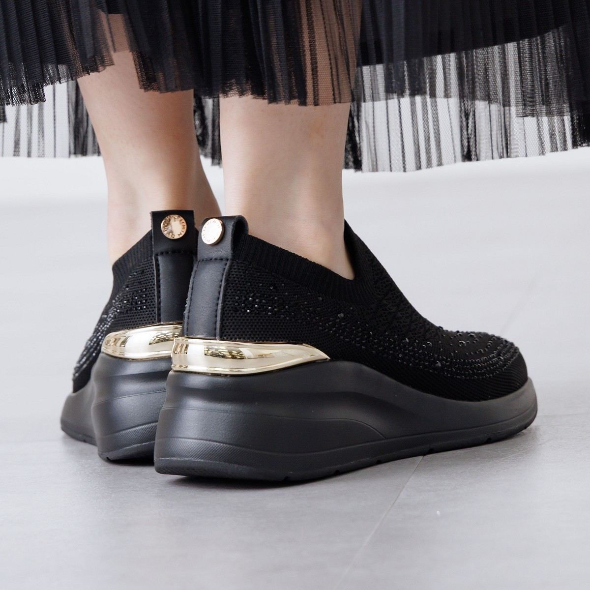 【SALE】ニットヒールアップスニーカー/667101