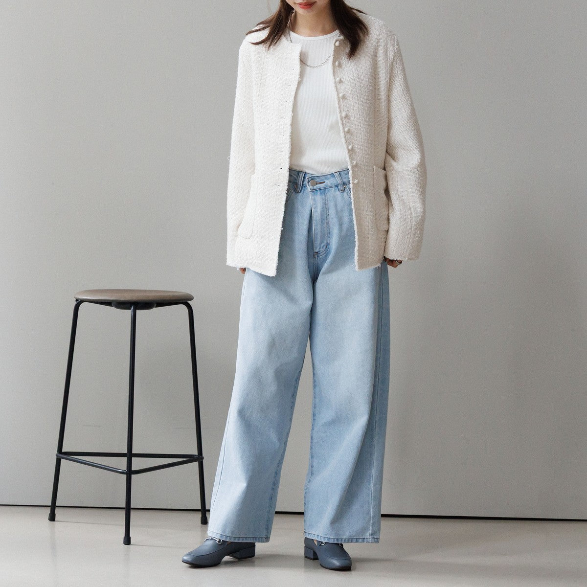 【25AW】スクエアトゥビットローファー/651315