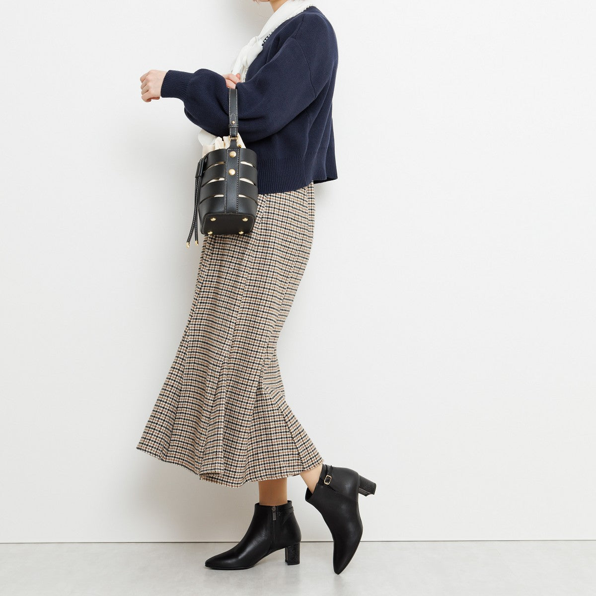 【SALE】５cmヒールベルトデザインブーツ/633404