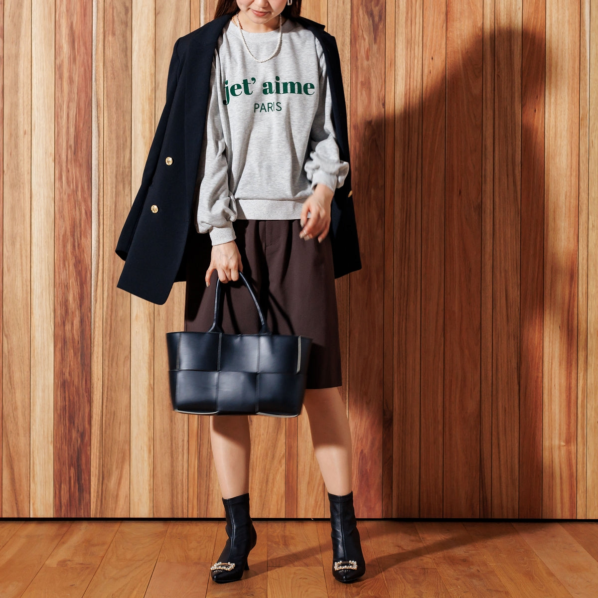 【SALE】オリジナルビジューポインテッドトゥヒールブーツ/631423