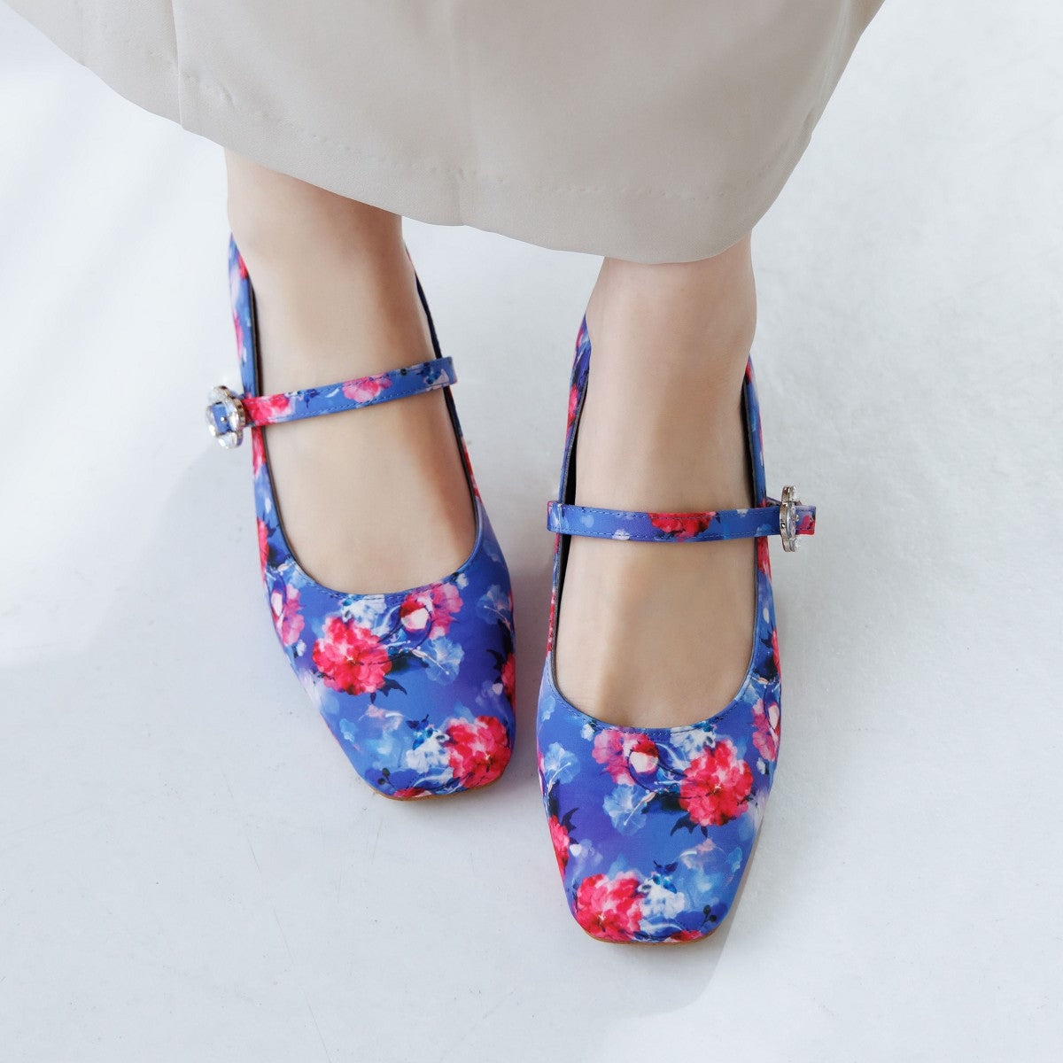 HANAE MORI×HIMIKO クリアヒールメリージェーン/661128 ハナエモリ コラボ