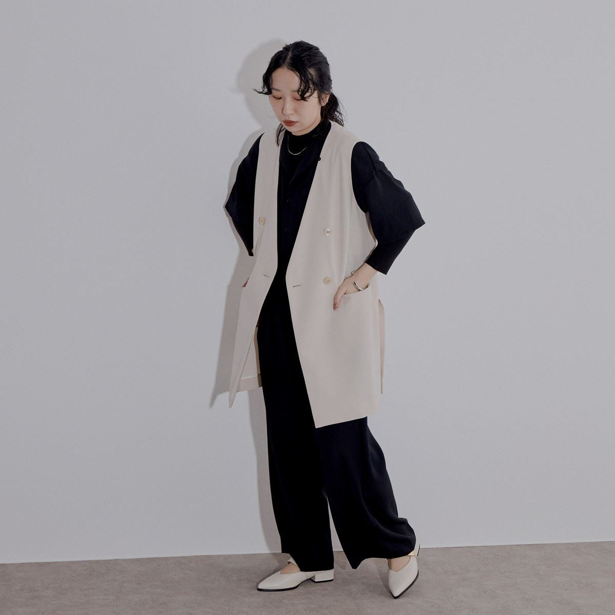 【SALE】メタルパーツワンストラップパンプス/544111